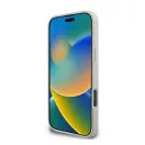 Guess Peony Script Logo iPhone 16 Pro kemény hátlap tok, fehér GUHMP16LPGPYSH