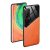 Huawei Honor 30S, Szilikon tok, bőr és plexi hátlap, közepesen ütésálló, mágneses tartóval kompatibilis, Wooze Texture, narancssárga