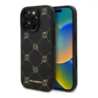   Karl Lagerfeld Karl Head iPhone 16 Pro Max  MagSafe hátlap tok, fekete KLHMP16XPGKHPHK