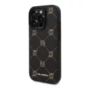 Karl Lagerfeld Karl Head iPhone 16 Pro Max  MagSafe hátlap tok, fekete KLHMP16XPGKHPHK