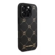   Karl Lagerfeld Karl Head iPhone 16 Pro Max  MagSafe hátlap tok, fekete KLHMP16XPGKHPHK