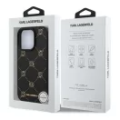 Karl Lagerfeld Karl Head iPhone 16 Pro Max  MagSafe hátlap tok, fekete KLHMP16XPGKHPHK