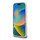 Karl Lagerfeld IML Metal Karl Head iPhone 16 Pro Max MagSafe kemény hátlap tok, fehér KLHMP16XHLSKIH