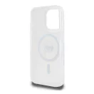 Karl Lagerfeld IML Metal Karl Head iPhone 16 Pro Max MagSafe kemény hátlap tok, fehér KLHMP16XHLSKIH