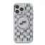 Karl Lagerfeld IML Monogram Karl&Choupette Head iPhone 16 hátlap tok, átlátszó KLHMP16SHMCKMHT
