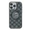 Karl Lagerfeld IML Monogram Karl&Choupette Head iPhone 16 hátlap tok, fekete KLHMP16SHMCKMHK
