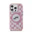 Karl Lagerfeld IML Monogram Karl&Choupette Head iPhone 16 Pro MagSafe hátlap tok, rózsaszín KLHMP16LHMCKMHP