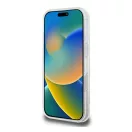 Karl Lagerfeld IML Metal Karl Head iPhone 16 Pro MagSafe kemény hátlap tok, fehér KLHMP16LHLSKIH