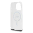 Karl Lagerfeld IML Metal Karl Head iPhone 16 Pro MagSafe kemény hátlap tok, fehér KLHMP16LHLSKIH