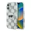 Karl Lagerfeld IML Karl Head Electroplated iPhone 16 kemény hátlap tok, átlátszó KLHCP16SHKLPKHT