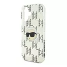 Karl Lagerfeld IML Karl Head Electroplated iPhone 16 kemény hátlap tok, átlátszó KLHCP16SHKLPKHT