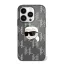 Karl Lagerfeld IML Karl Head Electroplated iPhone 16 Pro kemény hátlap tok, fekete KLHCP16LHKLPKHK