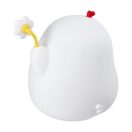 Art Deco virágos csirke alakú éjjeli lámpa, USB, 1200mAh, fehér