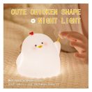 Art Deco virágos csirke alakú éjjeli lámpa, USB, 1200mAh, fehér