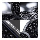 Teddy Bear iPhone 14 Pro csillogó köves tok, fekete