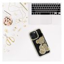 Teddy Bear iPhone 7 / 8 / SE 2020 / SE 2022 csillogó köves tok, arany