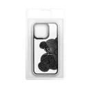 Teddy Bear iPhone 13 Pro csillogó köves tok, fekete