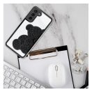 Teddy Bear Samsung Galaxy A25 5G csillogó köves tok, fekete