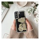 Teddy Bear Samsung Galaxy A25 5G csillogó köves tok, arany