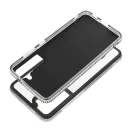 Teddy Bear Samsung Galaxy A35 5G csillogó köves tok, fekete