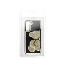 Teddy Bear Samsung Galaxy A55 5G csillogó köves tok, arany