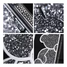 Teddy Bear iPhone 16 Plus csillogó köves tok, ezüst