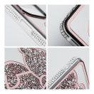 Teddy Bear iPhone 16 Plus csillogó köves tok, rózsaszín