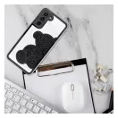 Teddy Bear Samsung Galaxy S24 csillogó köves tok, fekete