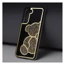 Teddy Bear Samsung Galaxy A13 5G / A04S csillogó köves tok, arany