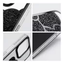 Teddy Bear iPhone 14 Pro Max csillogó köves tok, fekete