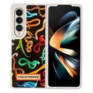   Samsung Galaxy Z fold4 Toiletpaper kígyó mintás gyári tok, fekete (GP-FPF936AMEBY)
