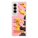 Samsung Galaxy Z fold4 Toiletpaper rúzs mintás gyári tok, rózsaszín (GP-FPF936AMCPY)