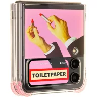   Samsung Galaxy Flip4 Toiletpaper rúzs mintás gyári tok, rózsaszín (GP-FPF721HICPY)