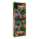 Samsung Galaxy Flip4 Toiletpaper rózsa mintás gyári tok, zöld (GP-FPF721HICGY)