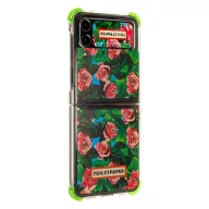   Samsung Galaxy Flip4 Toiletpaper rózsa mintás gyári tok, zöld (GP-FPF721HICGY)