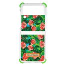 Samsung Galaxy Flip4 Toiletpaper rózsa mintás gyári tok, zöld (GP-FPF721HICGY)