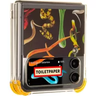   Samsung Galaxy Flip4 Toiletpaper kígyó mintás gyári tok, fekete (GP-FPF721HICBY)