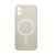 Apple iPhone 11, Szilikon tok, mágnes gyűrűvel, MagSafe töltővel kompatibilis, Wooze Magsafe Case, fehér