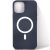Apple iPhone 11, Szilikon tok, mágnes gyűrűvel, MagSafe töltővel kompatibilis, Wooze Magsafe Case, kék