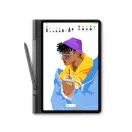 Samsung Galaxy Tab S7 Plus Book Cover mappa gyári tok, fekete (EF-BT970PBEGEU)