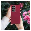 Frame Samsung Galaxy S24 FE közepesen ütésálló tok kameravédő kerettel, magenta