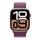 Apple Watch S10 Cellular rozéarany alumíniumtok, szilva sportpánttal, 46mm