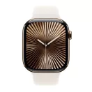 Apple Watch S10 Cellular arany titántok, csillagfény sportszíjjal, 46mm, S/M