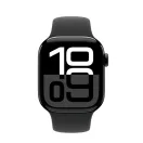 Apple Watch S10 GPS kozmoszfekete alumíniumtok, fekete sportszíjjal, 42mm, M/L