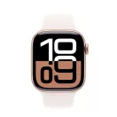 Apple Watch S10 GPS rozéarany alumíniumtok, lágy rózsaszín sportszíjjal, 42mm, S/M