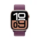 Apple Watch S10 GPS rozéarany alumíniumtok, szilva sportpánttal, 42mm