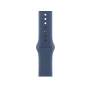 Apple Watch S10 GPS ezüst alumíniumtok, Denim Sport szíjjal, 46mm, S/M