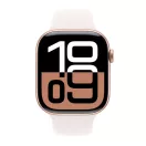 Apple Watch S10 GPS rozéarany alumíniumtok, lágy rózsaszín sportszíjjal, 46mm, M/L