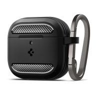   Spigen Rugged Armor AirPods 4 tok, Matte Black, fekete ACS08642