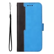   Apple Wooze Colour Wallet iPhone 16 Pro oldalra nyíló tok, stand, kártyatartóval, kézpánttal, kék